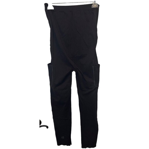 Preggo Leggings High Rise BLACK Snapback Postpartum Leggings Pockets Sz XL/XXL - Picture 3 of 6